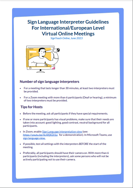 Guidelines Interpreters Online
